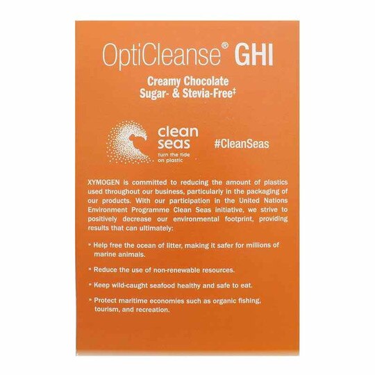 OptiCleanse GHI Sugar & Stevia Free, XYM